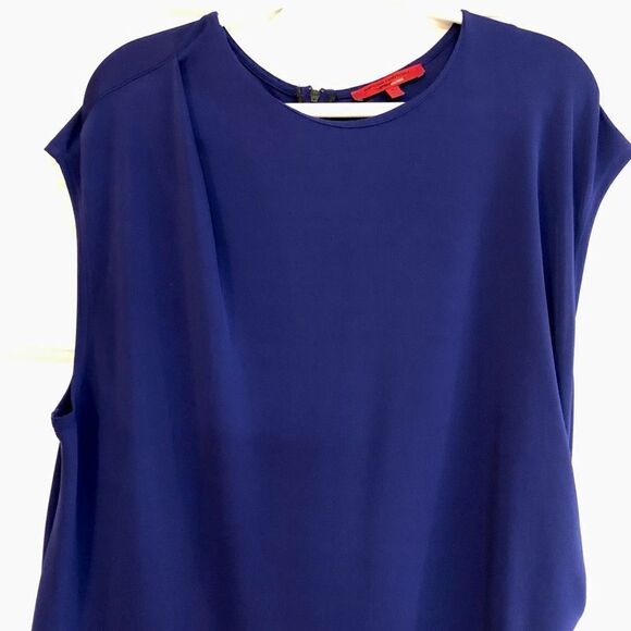 Narciso Rodriguez Women’s Color Block Side Sweep Blue and Pink Dress Size XL - Picture 3 of 16